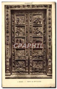 Postcard From Old Door Ghiberti Florence Baptistry