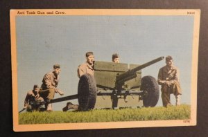 1944 USA PPC Postcard Cover Anti Tank Gun US Army to Stewartstown PA