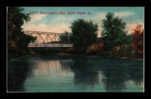 CEDAR RAPIDS IOWA BRIDGE NEAR COUNTRY CLUB