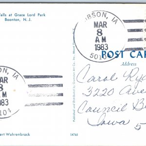 1983 Gibson, IA Town Post Office Cancel Stamp USPO Postcard Postal History A177