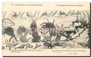 Old Postcard Queen Bayeux Tapestry Mathide Many Frenchman and English fall in...