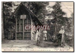 Old Postcard Bagnoles de L Orne Janolin the shelter is because of this and that