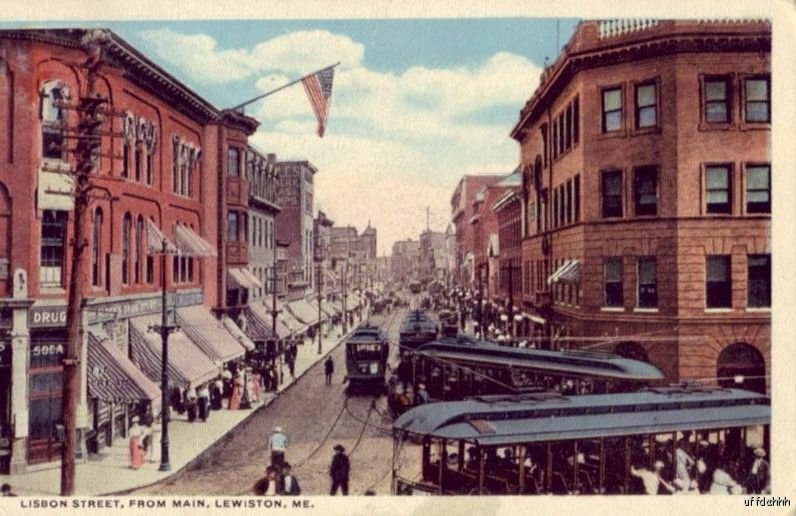 LISBON STREET FROM MAIN LEWISTON, ME