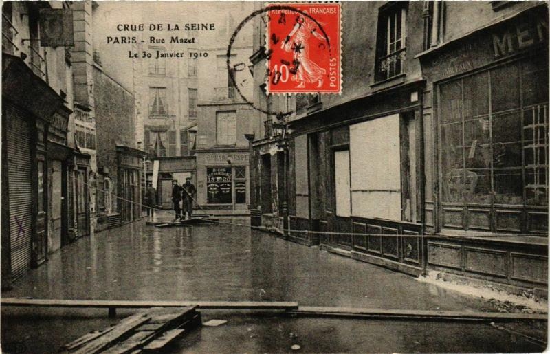 CPA PARIS Crue de la Seine 1910 Rue Mazet (579927)