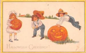 Artist Fairman Halloween 1916 crease right bottom corner