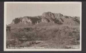 Arizona Superstition Mountain - RPPC by Devolite Peerless