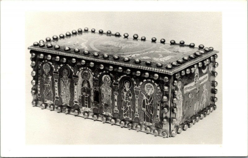 Vtg Enamel Reliquary Danish XI Century Cleveland Museum of Art RPPC Postcard