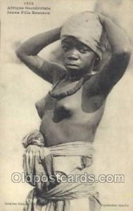 Jeune Fille Soussai African Nude Unused 