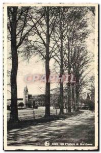 Old Postcard Road to the & # 39Abbaye Maredsous