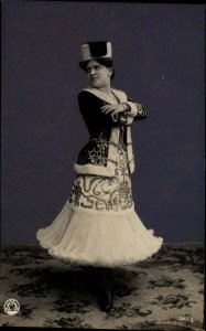 Art Nouveau Woman Ethnic Costume 363/3 Vintage Real Photo Postcard