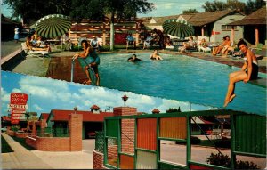 Postcard Swimming Pool at Park Plaza Motel in Fort Worth, Texas~139656