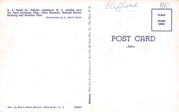 U. S. Naval Air Station in Lakehurst, New Jersey