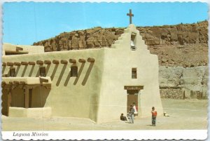 Postcard - Laguna Mission - Laguna Pueblo, New Mexico