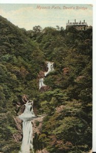 Wales Postcard - Mynach Falls - Devil's Bridge - Cardiganshire - Ref TZ10731