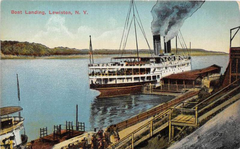 New York  Lewiston Steamer at  Boat Landing 10983