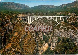 Modern Postcard The Picturesque Verdon Gorge Bridge over the Artuby