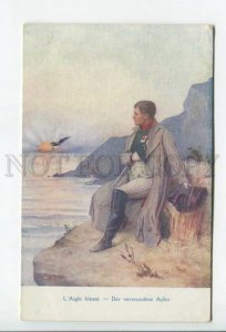 431745 NAPOLEON 1812 WAR wounded EAGLE Vintage postcard