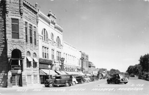 J82/ Holdrege Nebraska RPPC Postcard c40-50s Main Street Stores 413