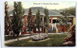 Roricks Glen Theatre Elmira New York NY Pines Trees & Garden Landmarks Postcard