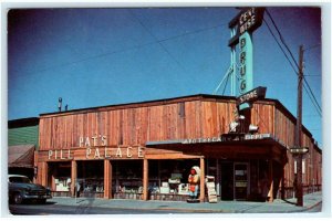 JUNIPER JUNCTION, OR ~ Roadside PAT'S PILL PALACE Cigar Store Indian  Postcard