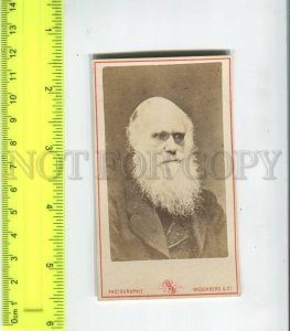 433683 Charles DARWIN English naturalist CDV PHOTO Vintage