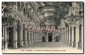 Paris Old Postcard Hall of celebrations of the city & # 39hotel