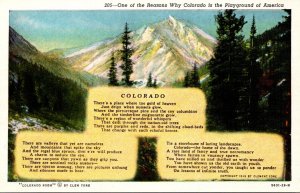 Colorado Rocky Mountain National Park Colorado Poem By Clem Yore