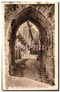 Old Postcard Saint Jean Pied de Port of The Church View