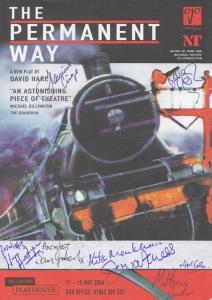The Permanent Way Train Railway Disaster Oxford MULTI Hand Signed Theatre Flyer