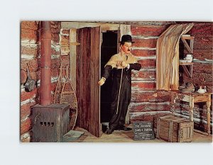 Postcard Charley Chaplin in The Gold Rush, Movieland Wax Museum, California