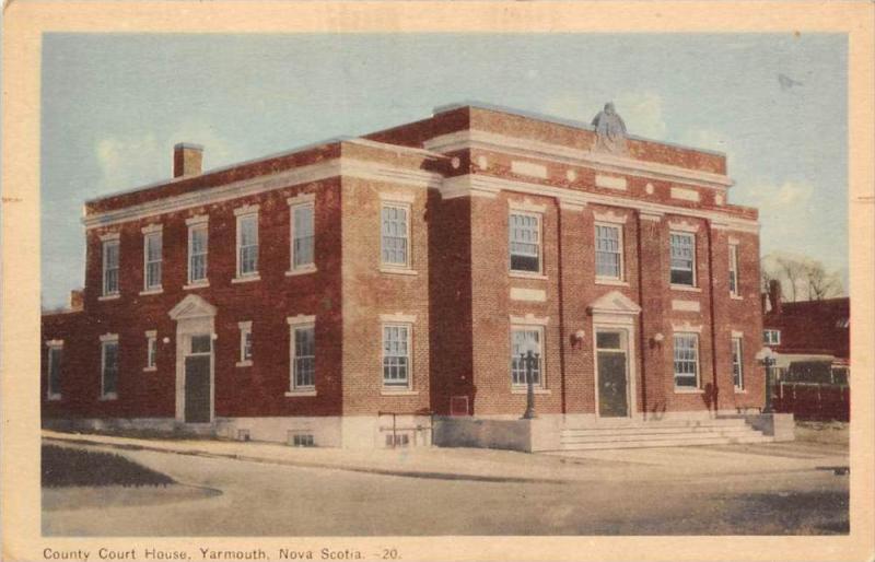 11534   Nova Scotia   Yarmouth   1930's  County  Court House