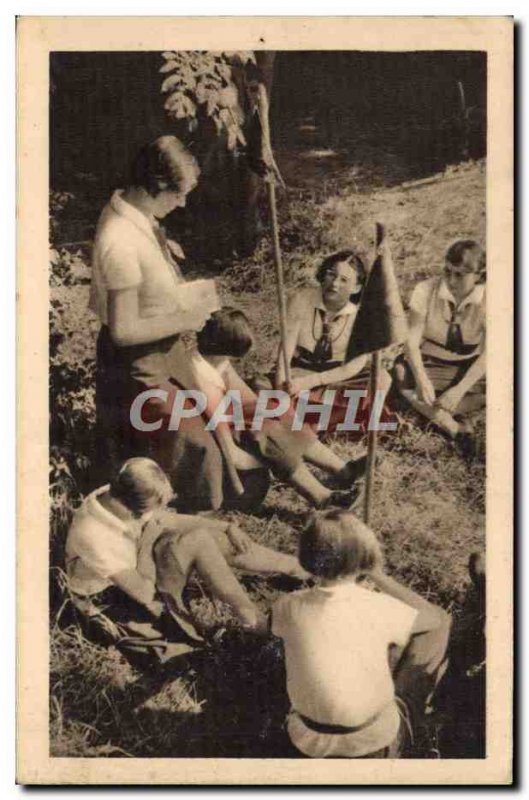 Old Postcard Scout Scout Jamboree In The Girl Scouts den mother speaks