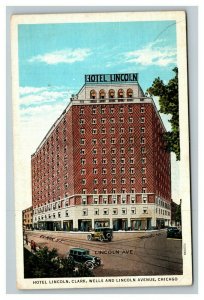 Vintage 1920's Advertising Postcard Hotel Lincoln Clark Chicago Illinois