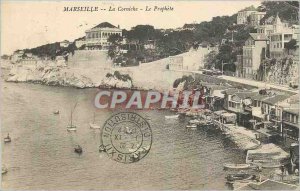 Old Postcard Marseille The Corniche The Prophet