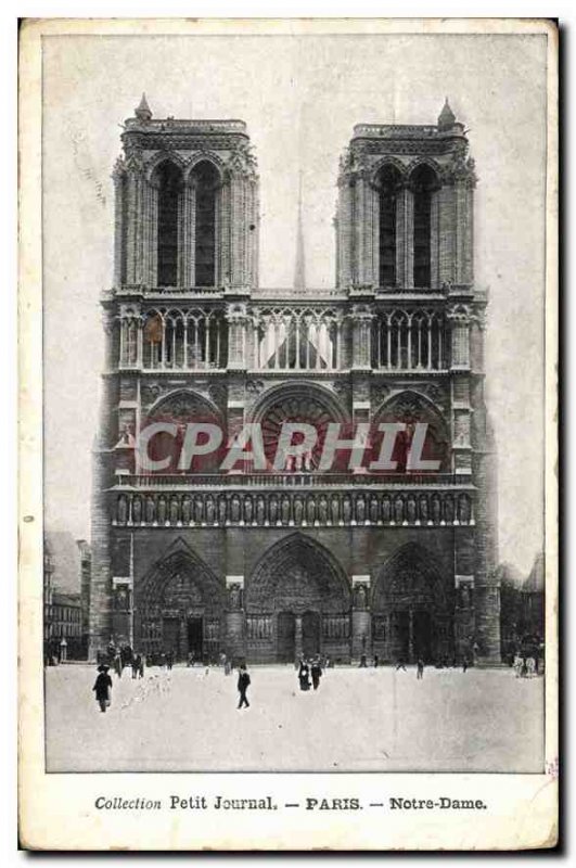 Old Postcard Paris Notre Dame