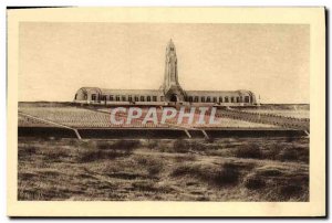 Old Postcard Douaumont Ossuary and the National Cemetery Army