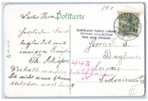 1905 Waldheim Zschopautal With Town Hall Saxony Germany Posted Postcard