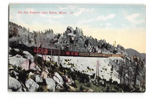 Butte Montana MT Postcard 1907-1915 On the Summit Railroad Train