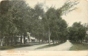 c1906 Postcard, Liberty Street Scenee, Ripon WI  EC Kropp 3470 Fond du Lac Co.