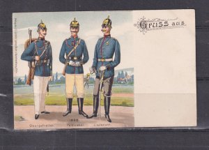 GERMANY, GERMAN OFFICERS, c1905 ppc., unused.