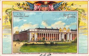 St Louis MO Exposition Education Building Postcard