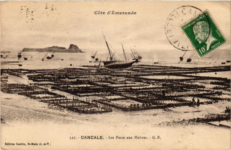 CPA Cote d'emeraude - CANCALE - Les Parcs aux Haitres (298104)