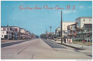 OCEAN GROVE , New Jersey , 50-60s ; Main Avenue