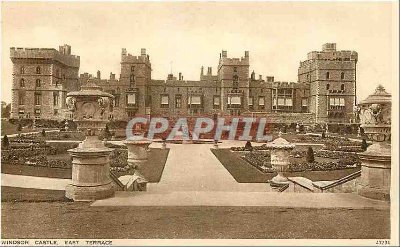 Postcard Old Windsor Castle East Terrace