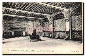 Postcard Old Chateau Pierrefonds Salle des Ducs