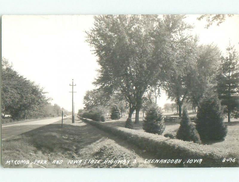 Pre-1950 rppc NICE VIEW Shenandoah Iowa IA W0437