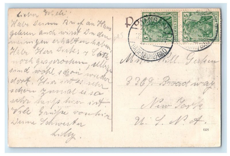 c1910 Multiview, GruB Aus Nordseebad Dangst b. Varel Germany Postcard 