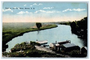 c1910's View On The Jim River Huron South Dakota SD Unposted Antique Postcard