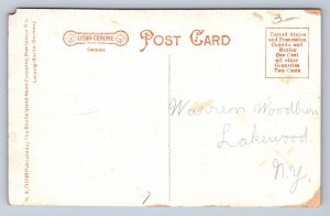 K5/ Block Island Rhode Island Postcard c1910 Sword Fishing Swordfish Trophy 310