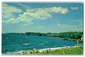 c1950's Kingston Ontario Canada Lakeshore Park Martello Tower Postcard